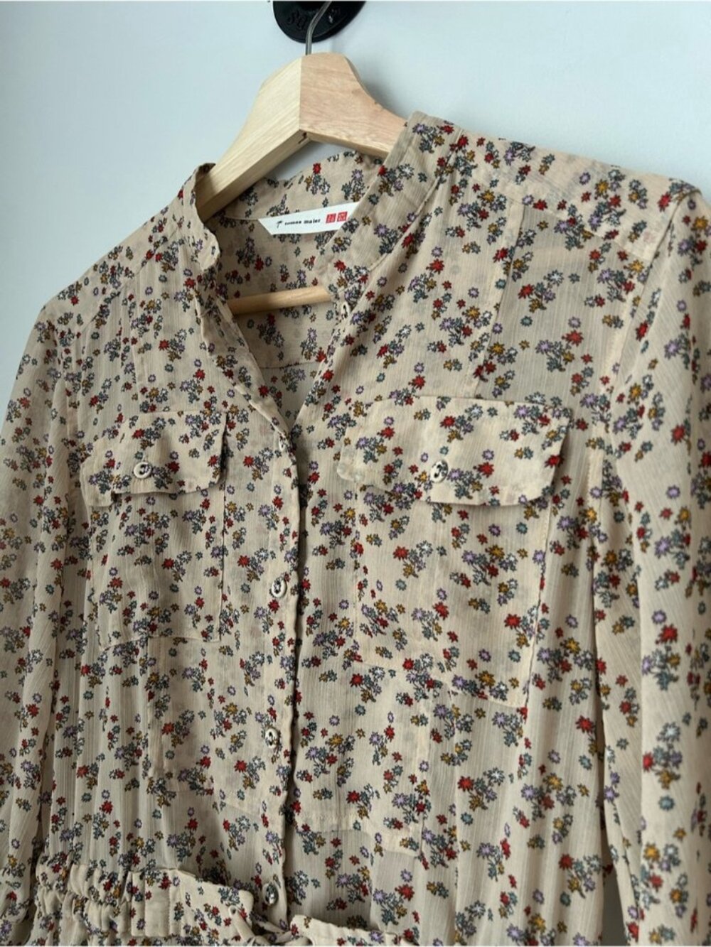 Uniqlo Tomas Maier Chiffon Printed Midi Dress - Picture 4 of 8